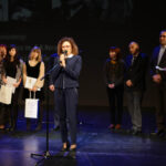 2.3.2016 Kielce.  Trzecie spotkanie edukacyjne "Pamięć bohaterom", połączone z wręczeniem nagród  zwycięzcom konkursu "Żołnierze wyklęci, pamięci zapomnianym bohaterom naszego regionu". / Wojciech Habdas / Radio Kielce