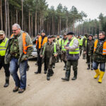 6.3.2016 Bilcza. Pędzenia próbne i liczenie bezpośrednie w leśnictwie w Bilczy. / Wojciech Habdas / Radio Kielce