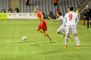 08.03.2016. Mecz 25. kolejki Ekstraklasy: Korona Kielce - Wisła Kraków / Wojciech Habdas / Radio Kielce