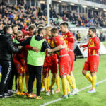 08.03.2016. Mecz 25. kolejki Ekstraklasy: Korona Kielce - Wisła Kraków. Korona zdobywa bramkę. / Wojciech Habdas / Radio Kielce