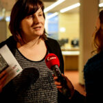 11.3.2016 Kielce. Wystawa prac Katarzyny Hendzlik Hommage a L2, w Bibliotece UJK. / Wojciech Habdas / Radio Kielce