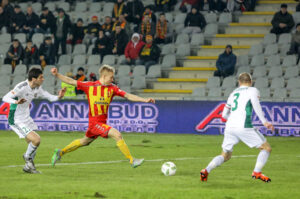 11.03.2016 Kielce. 27. kolejka Ekstraklasy: Korona Kielce - Śląsk Wrocław. Bartłomiej Pawłowski / Wojciech Habdas / Radio Kielce