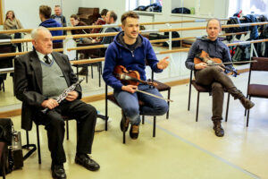 12.3.2016 Kielce. Warsztaty poświęcone tradycyjnym melodiom tanecznym wschodniej Kielecczyzny. / Wojciech Habdas / Radio Kielce