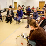 12.3.2016 Kielce. Warsztaty poświęcone tradycyjnym melodiom tanecznym wschodniej Kielecczyzny. / Wojciech Habdas / Radio Kielce