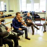 12.3.2016 Kielce. Warsztaty poświęcone tradycyjnym melodiom tanecznym wschodniej Kielecczyzny. / Wojciech Habdas / Radio Kielce