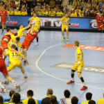 26.3.2016 Kielce. Piłkarze ręczni Vive Tauronu Kielce awansowali do ćwierćfinału Ligi Mistrzów. W rewanżowym meczu 1/8 finału tych rozgrywek kielczanie pokonali Mieszkow Brześć 33:30 (14:14). / Wojciech Habdas / Radio Kielce