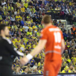 26.3.2016 Kielce. Piłkarze ręczni Vive Tauronu Kielce awansowali do ćwierćfinału Ligi Mistrzów. W rewanżowym meczu 1/8 finału tych rozgrywek kielczanie pokonali Mieszkow Brześć 33:30 (14:14). / Wojciech Habdas / Radio Kielce