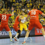 26.3.2016 Kielce. Piłkarze ręczni Vive Tauronu Kielce awansowali do ćwierćfinału Ligi Mistrzów. W rewanżowym meczu 1/8 finału tych rozgrywek kielczanie pokonali Mieszkow Brześć 33:30 (14:14). / Wojciech Habdas / Radio Kielce