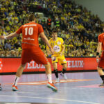 26.3.2016 Kielce. Piłkarze ręczni Vive Tauronu Kielce awansowali do ćwierćfinału Ligi Mistrzów. W rewanżowym meczu 1/8 finału tych rozgrywek kielczanie pokonali Mieszkow Brześć 33:30 (14:14). / Wojciech Habdas / Radio Kielce