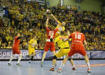 26.03.2016. 1/8 finału Ligi Mistrzów: Vive Tauron Kielce - Mieszkow Brześć / Wojciech Habdas / Radio Kielce