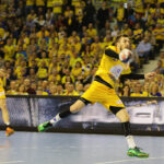 26.3.2016 Kielce. Piłkarze ręczni Vive Tauronu Kielce awansowali do ćwierćfinału Ligi Mistrzów. W rewanżowym meczu 1/8 finału tych rozgrywek kielczanie pokonali Mieszkow Brześć 33:30 (14:14). / Wojciech Habdas / Radio Kielce