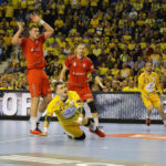 26.3.2016 Kielce. Piłkarze ręczni Vive Tauronu Kielce awansowali do ćwierćfinału Ligi Mistrzów. W rewanżowym meczu 1/8 finału tych rozgrywek kielczanie pokonali Mieszkow Brześć 33:30 (14:14). / Wojciech Habdas / Radio Kielce