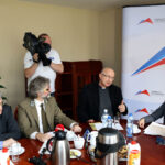 30.3.2016 Kielce. Konferencja prasowa poświęcona Sympozjum Naukowemu – Święty Krzyż – Dziedzictwo Wiary, Kultury i Przyrody, organizowanemu przez Wojewodę Świętokrzyskiego, przy współorganizacji Świętokrzyskiego Parku Narodowego oraz Misjonarzy Oblatów Maryi Niepokalanej ze Świętego Krzyża. / Wojciech Habdas / Radio Kielce