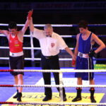 30.3.2016 Kielce. "Wielka Gala Boksu”. Walczą Kacper Niewiadomski i Damian Radlica / Wojciech Habdas / Radio Kielce