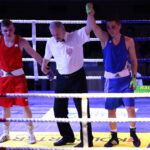 30.3.2016 Kielce. "Wielka Gala Boksu”. Pierwsza z walk seniorskich. / Wojciech Habdas / Radio Kielce