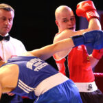 30.3.2016 Kielce. "Wielka Gala Boksu”. Druga z walk seniorskich. / Wojciech Habdas / Radio Kielce