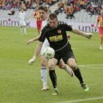 16.04.2016. Korona Kielce - Śląsk Wrocław. Bramkarz Korony, Dariusz Trela / Jarosław Kubalski / Radio Kielce