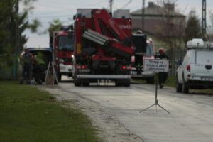 18.04.2016. Przy ulicy Zastawie w Kielcach ulatnia się gaz. Ewakuowani zostali mieszkańcy / Jarosław Kubalski / Radio Kielce