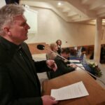 21.04.2016 Sesja popularno-naukowa o Chrzcie Polski w kościele pw. św. Józefa Robotnika w Kielcach / Jarosław Kubalski / Radio Kielce