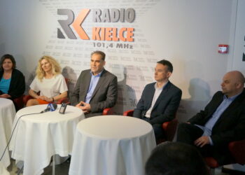 07.04.2016. Konferencja prasowa, podczas której zaprezentowana została nowa ramówka Radia Kielce / Kamil Król / Radio Kielce