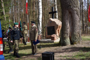 03.04.2016 Jeleniec 72. rocznica bitwy partyzantów AK z Niemcami Jeleniec k. Ostrowca / Teresa Czajkowska / Radio Kielce