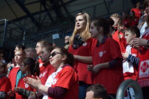 16.04.2016. Uroczystości rocznicy Chrztu Polski na stadionie w Poznaniu / Bartłomiej Zapała / Radio Kielce