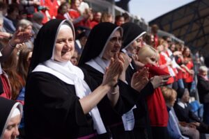 16.04.2016. Uroczystości rocznicy Chrztu Polski na stadionie w Poznaniu / Bartłomiej Zapała / Radio Kielce