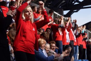 16.04.2016. Uroczystości rocznicy Chrztu Polski na stadionie w Poznaniu / Bartłomiej Zapała / Radio Kielce