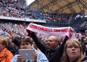 16.04.2016. Uroczystości rocznicy Chrztu Polski na stadionie w Poznaniu / Bartłomiej Zapała / Radio Kielce