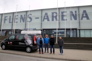 22.04.2016 Flensburg. Przed Flens Arena. / Kamil Król / Radio Kielce