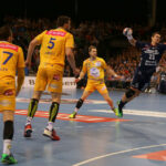 23.04.2016. Pierwszy meczu ćwierćfinału Ligi Mistrzów: SG Flensburg Handewitt - Vive Tauron Kielce / Kamil Król / Radio Kielce