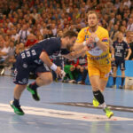 23.04.2016. Pierwszy meczu ćwierćfinału Ligi Mistrzów: SG Flensburg Handewitt - Vive Tauron Kielce / Kamil Król / Radio Kielce