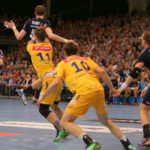 23.04.2016. Pierwszy meczu ćwierćfinału Ligi Mistrzów: SG Flensburg Handewitt - Vive Tauron Kielce / Kamil Król / Radio Kielce