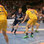 23.04.2016. Pierwszy meczu ćwierćfinału Ligi Mistrzów: SG Flensburg Handewitt - Vive Tauron Kielce / Kamil Król / Radio Kielce