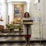 02.04.2016 Święty Krzyż. Dziedzictwo Świętego Krzyża. Sympozjum naukowe w 1050 rocznicę Chrztu Polski. Wojewoda Agata Wojtyszek. / Jarosław Kubalski / Radio Kielce