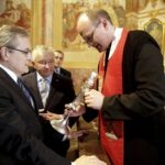 05.04.2016 Święty Krzyż. Wicepremier, minister kultury Piotr Gliński podczas wizyty w klasztorze. / Jarosław Kubalski / Radio Kielce