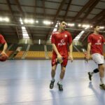 07.04.2016 Kielce. Trening młodzieżowej reprezentacji Polski piłkarzy ręcznych. / Jarosław Kubalski / Radio Kielce