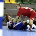 08.04.2016 Kielce .Turniej kwalifikacyjny do Młodzieżowych Mistrzostw Europy w piłce ręcznej. Mecz Polska - Islandia. / Jarosław Kubalski / Radio Kielce