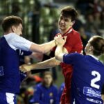 08.04.2016 Kielce .Turniej kwalifikacyjny do Młodzieżowych Mistrzostw Europy w piłce ręcznej. Mecz Polska - Islandia. / Jarosław Kubalski / Radio Kielce