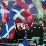 09.04.2016 Kielce . Mecz Korona Kielce - Górnik Zabrze. Kibice odpalili race. / Jarosław Kubalski / Radio Kielce