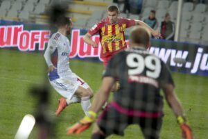 09.04.2016 Kielce . Mecz Korona Kielce - Górnik Zabrze. / Jarosław Kubalski / Radio Kielce