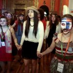 10.04.2016 Kielce. WDK. Studniówka wolontariuszy z diecezji kieleckiej przed Światowymi Dniami Młodzieży. / Jarosław Kubalski / Radio Kielce