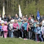 22.04.2016 Dyminy. Uroczystości pod pomnikiem pomordowanych mieszkańców przez Niemców w czasie II wojny światowej. / Jarosław Kubalski / Radio Kielce
