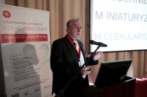 23.04.2016 Kielce. Ogólnopolska Konferencja Kardiologiczna w hotelu Binkowski. Profesor Maciej Deresz. / Jarosław Kubalski / Radio Kielce