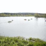 23.04.2016 Mójcza. Zalew. Rozpoczęcie Ogólnopolskiego Spływu Kajakowego Lubrzanką. / Jarosław Kubalski / Radio Kielce