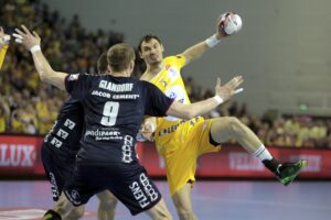 27.04.2016 Kielce. Mecz Ligi Mistrzów Vive Tauron Kielce - SG Flensburg Handewitt. Krzysztof Lijewski. / Jarosław Kubalski / Radio Kielce