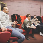 17.12.2015 Kielce. Słuchowisko poświęcone Stefanowi Karskiemu założycielowi Teatru Lalki i Aktora "Kubuś" powstaje w naszej rozgłośni. Tekst jest oparty na motywach z jego życia i twórczości. Głównym wątkiem są wydarzenia z przełomu lat 50. i 60., kiedy Stefan Karski założył objazdowy teatr lalek, który następnie został upaństwowiony. Historia kończy się w latach 70. / Wojciech Habdas / Radio Kielce