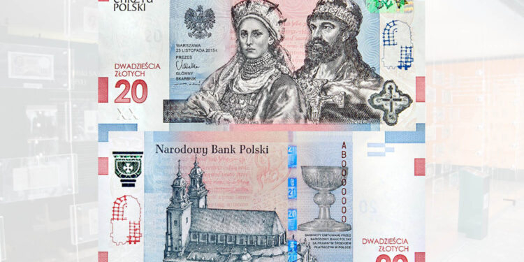 Mieszko i Dobrawa - banknot o nominale 20zł / NBP