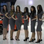 01.04.2016. Hostessy na poznańskich targach Motor Show 2016 / Robert Felczak / Radio Kielce