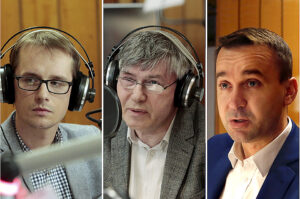 28.04.2016 Kielce. Punkty Widzenia. Krzysztof Filipek, Mieczysław Gujski i Michał Cieślak / Jarosław Kubalski / Stanisław Blinstrub / Radio Kielce